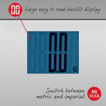 Salter 9075 SCFEU12 Max Electronic Digital Bathroom Scales, Silver