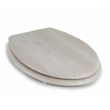 Beldray LA033710WOAKPFEU7 Wooden MDF Toilet Seat - White Oak