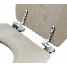 Beldray LA033710WOAKPFEU7 Wooden MDF Toilet Seat - White Oak