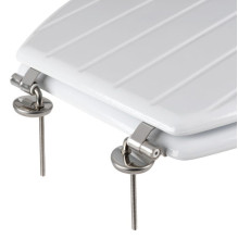 Beldray LA033758WFPEU7 Tongue &amp; Groove Toilet Seat