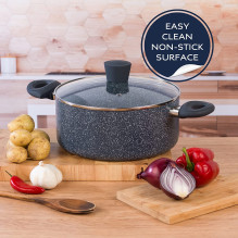 Russell Hobbs RH008491EU7 Nightfall Stone Stockpot 24cm