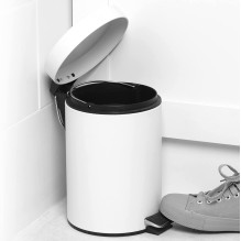Beldray LA038098WHT2FPEU7 3 Litre Soft-Close Pedal Bin, White