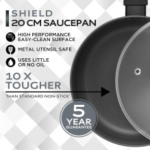 Russell Hobbs RH028412EU7 Shield 20cm Saucepan Russell Hobbs RH028412EU7 Shield 20cm Saucepan