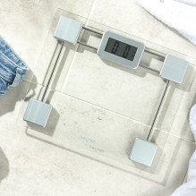Salter 9081 SVFEU12 Glass Electronic Bathroom Scale