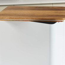 Salter BW128991W Toronto Bread Bin, White / Wooden