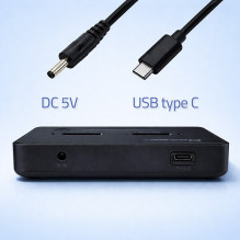 Qoltec 52366 M.2 NVMe SSD Docking Station , PCIe , USB-C , 20 Gb / s , DUAL 2 x 8TB , Offline cloning