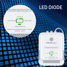 Qoltec 52576 Carbon monoxide sensor , CO detector , alarm 85dB , LED Qoltec 52576 Carbon monoxide sensor , CO detector , alarm 85dB , LED