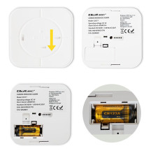 Qoltec 52577 Wireless Carbon monoxide (CO) sensor with battery , sensor service life 10 years , alarm 85dB , LED Qoltec 52577 Wireless Carbon monoxide (CO) sensor with battery , sensor service life 10 years , alarm 85dB , LED
