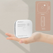 Qoltec 52579 Wireless smoke detector with battery , Tuya , Wi-fi , sensor service life 10 years , alarm 85dB , LED Qoltec 52579 Wireless smoke detector with battery , Tuya , Wi-fi , sensor service life 10 years , alarm 85dB , LED