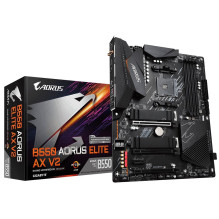 Motherboard - GIGABYTE B550 AORUS ELITE AX V2, Ryzen 5000, 12+2 VRM, Wi-Fi 6E, 2.5GbE LAN Motherboard - GIGABYTE B550 AORUS ELITE AX V2, Ryzen 5000, 12+2 VRM, Wi-Fi 6E, 2.5GbE LAN