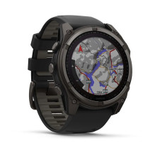 „Garmin fenix 8“ 3,56 cm (1,4 colio) 51 mm Skaitmeninis 280 x 280 pikselių Jutiklinis ekranas Titano spalvos „Wi-Fi“ GPS