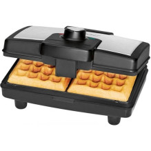 Clatronic WA 3606 2 waffle(s) 800 W Black Stainless steel