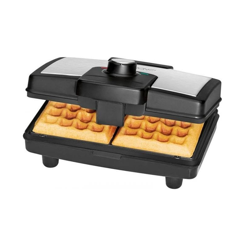 Clatronic WA 3606 2 waffle(s) 800 W Black Stainless steel