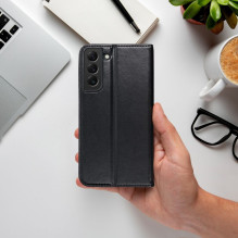 Atverčiamas dėklas, skirtas „Samsung A12 / M12 Smart Magneto“, juodas
