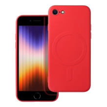 Case for iPhone 7 / 8 / SE 2020 / SE 2022 Silicone Mag Cover compatible with MagSafe red