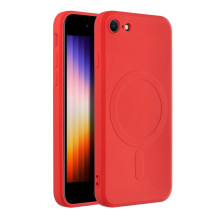 Case for iPhone 7 / 8 / SE 2020 / SE 2022 Silicone Mag Cover compatible with MagSafe red