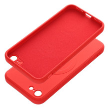 Case for iPhone 7 / 8 / SE 2020 / SE 2022 Silicone Mag Cover compatible with MagSafe red