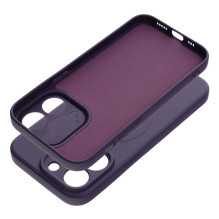 „iPhone 14 PRO“ silikoninis dėklas, suderinamas su „MagSafe“, tamsiai violetinis „iPhone 14 PRO“ silikoninis dėklas, suderinamas su „MagSafe“, tamsiai violetinis