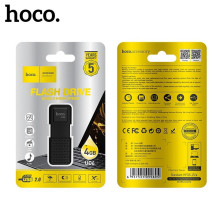 USB atmintinė 4GB USB 2.0 (USB A) Hoco UD6 juoda