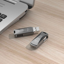 USB atmintinė 128GB USB 3.0 (USB A) Hoco UD5 pilka