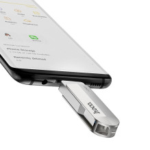 Pendrive 128GB USB 3.0 (USB A + USB C) Hoco UD10 silver