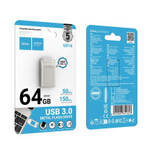 USB atmintinė 64GB USB 3.0 (USB A) Hoco UD16 nikeliuota