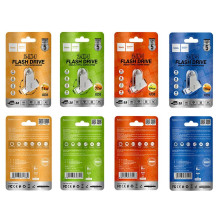 USB atmintinė 128GB USB 3.0 (USB A + USB C) Hoco UD8 nikeliuotas