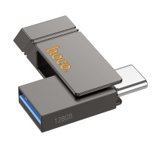 Pendrive 64GB USB 3.2 (USB A + USB C) Hoco UD14 gray