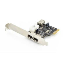 DIGITUS Add-On Card Firewire (400) PCI Express 2xExt. 1xInt. IEEE1394a 6pin