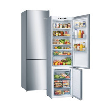Bosch Serie 4 KGN39VIEB Fridge-Freezer Freestanding 368 L E Stainless Steel