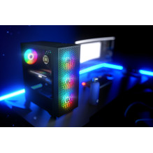 Logic DART PRO ARGB MIDI USB-C kompiuterio dėklas, juodas Logic DART PRO ARGB MIDI USB-C kompiuterio dėklas, juodas
