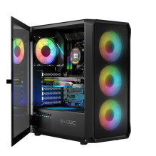 Logic PORTOS ARGB MINIDI USB 3.0 dėklas, juodas Logic PORTOS ARGB MINIDI USB 3.0 dėklas, juodas