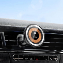 Dudao Magnetic holder with MagSafe inductive charger for 15W Dudao F12MAX ventilation grille - black