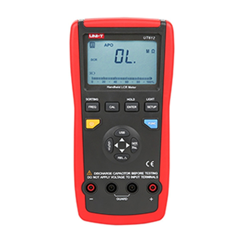 Matuoklis - Uni-T UT612 LCR Matuoklis, Induktyvumas, Talpa, Atsparumas, USB Sąsaja, Juoda