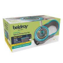 Beldray LA00000186UFEU7 Anti-Bac Spin &amp; Wring Mop Set
