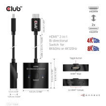 VIDEO SWITCH HDMI 2PORT / CSV-1384 CLUB3D
