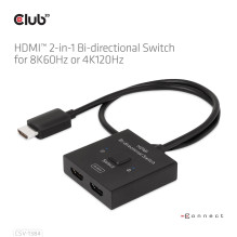 VIDEO JUNGIKLIS HDMI 2PORT / CSV-1384 CLUB3D