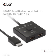 VIDEO JUNGIKLIS HDMI 2PORT / CSV-1384 CLUB3D