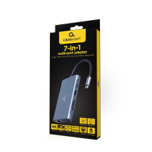 I / O ADAPTERIS USB-C PRIE HDMI / USB3 / 7IN1 A-CM-COMBO7-01 GEMBIRD I / O ADAPTERIS USB-C PRIE HDMI / USB3 / 7IN1 A-CM-COMBO7-01 GEMBIRD