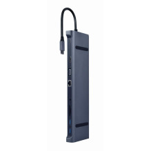 I / O ADAPTER USB-C TO HDMI / USB3 / 10IN1 A-CM-COMBO10-01 GEMBIRD I / O ADAPTER USB-C TO HDMI / USB3 / 10IN1 A-CM-COMBO10-01 GEMBIRD