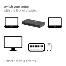 VIDEO SWITCH KVM USB-C TO HDMI / DUAL CSV-2512 CLUB3D