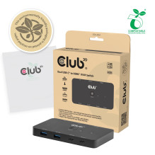 CLUB3D VIDEO JUNGTIKLIS KVM USB-C Į HDMI / DVIGUBAS CSV-2512