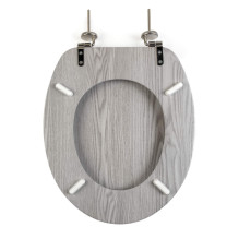 Beldray LA00000074GRYPEU7 Wooden Toilet Seat