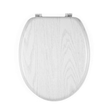 Beldray LA00000073WHTEU7 Wooden Toilet Seat