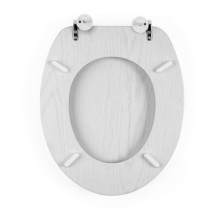 Beldray LA00000073WHTEU7 Wooden Toilet Seat