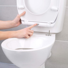 Beldray LA037062PEU7 Anti-bac Quick-release Toilet Seat, White
