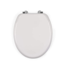 Beldray LA032355PGRY Wooden Toilet Seat, White