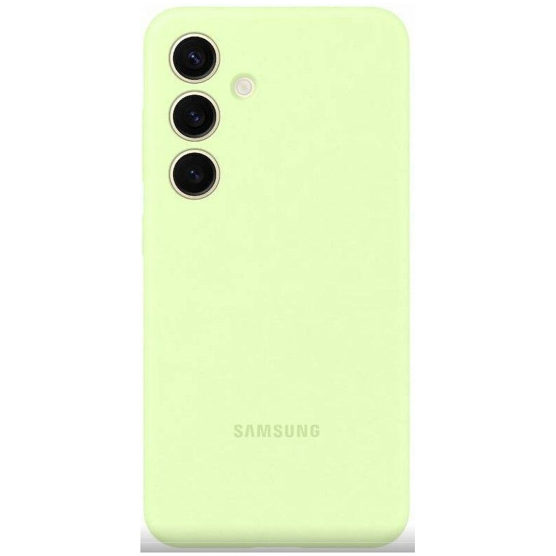 Samsung Galaxy S24 silikoninis dėklas „Cove“, gelsvai žalias