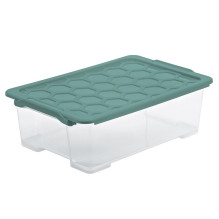 Daiktadėžė Rotho, 30 l, skaidri / žalia, 583 x 392 x 183 mm Daiktadėžė Rotho, 30 l, skaidri / žalia, 583 x 392 x 183 mm