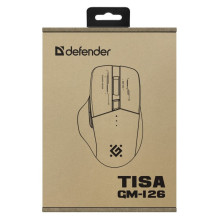 Wireless Mouse - MOUSE DEFENDER GM-126 TISA RF+BT Optical 1600 DPI 5 Buttons Rechargeable 400 mAh White